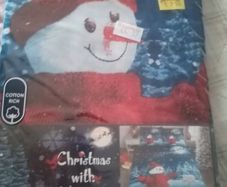 Christmas single duvet cover and pillow case set new