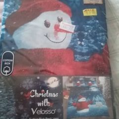 Christmas single duvet cover and pillow case set new