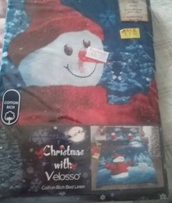 Christmas single duvet cover and pillow case set new