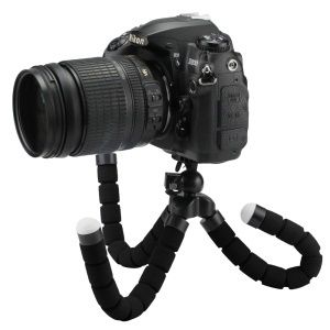 Large Camera/Phone Octpus Tripod Stand Black