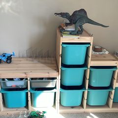 Storage combination with boxes