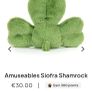 New JELLYCAT Amuseable Siofra Shamrock Image 3