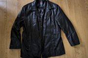 Mens Black Genuine Leather Jacket Route 66 Classic Vintage Style