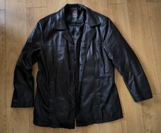 Mens Black Genuine Leather Jacket Route 66 Classic Vintage Style