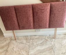 King-size velour headboard