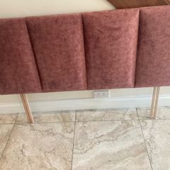 King-size velour headboard
