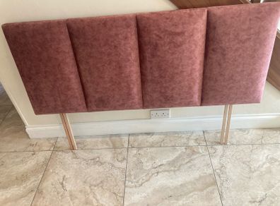 King-size velour headboard