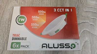 Alusso IP65 LED spot lights 6pk