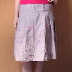 M&S skirt with embroidery flowers, size 12