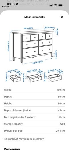 IKEA chested drawers