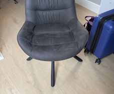 Home office chair in dark grey