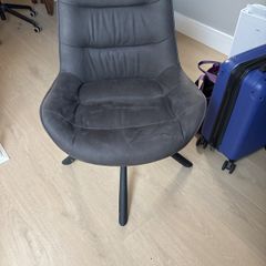 Home office chair in dark grey
