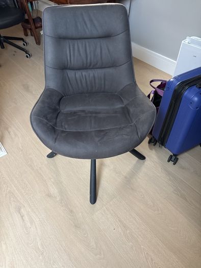 Home office chair in dark grey