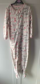 Carters zip up fleece puppy dog pyjamas onesie age 4-5