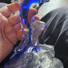 Vintage Crystal Dolphin Figure