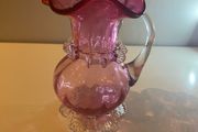 Victorian Cranberry glass jug