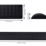Keyboard Mouse Wrist Rest, Keyboard Wrist Support Mouse Mat Set Memory Foam Ergonomic Wrist Pad Wrist Cushion Anti-Slip for Gaming Computer Notebook Home Office Image 2