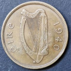 Ireland 1940 Rare 1d penny coin