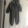 baby boys tracksuit style onezie - look at hood Image 4