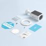 2K Solar Security Cameras Wireless Outdoor/Indoor, Integrated Solar Panel, Battery Camera, Color Night Vision, Spotlight Camera, 2-Way Talk, PIR Motion Detection, Alerts, Work with Alexa, C3 Image 2