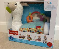 Fisher-Price Grow with Me Tummy Time Llama Pillow