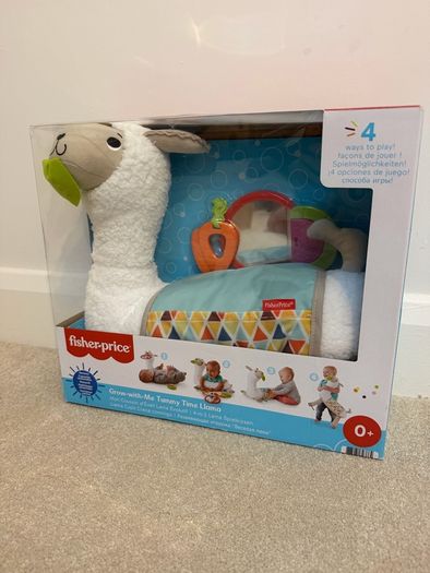 Fisher-Price Grow with Me Tummy Time Llama Pillow