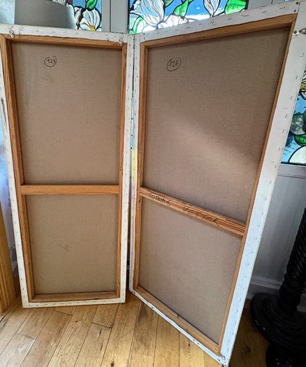 Pair of large original paintings - Tobias Vette (Vetter)