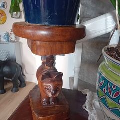hardwood thai cat plant stand