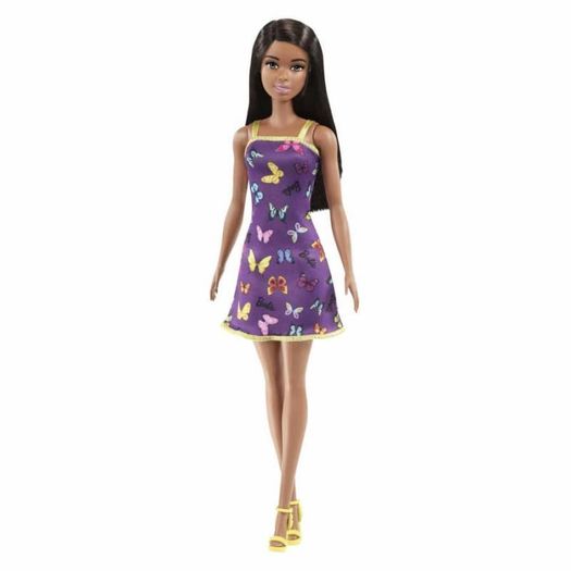 Barbie Doll 2021 Purple Dress With Colorful Butterflies HBV07 (Asst T7439) Mattel New