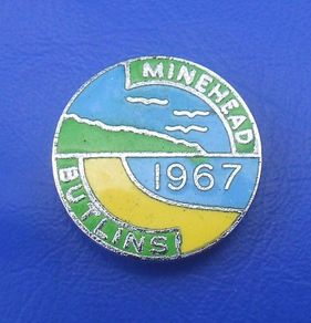 BUTLINS MINEHEAD 1967 (holiday camp, Somerset) - resident camper's enamel badge