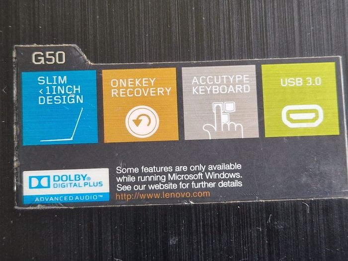 Lenovo G50 Laptop, Intel Pentium CPU N3540 2.16GHz, 8GB Ram, Windows 10 Home, Terrabyte HDD