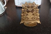 Antique Rococo brass letter holder