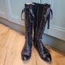 Victorian-style black leather boots 5 Image 2