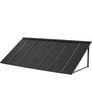Fixed Metal Door & Window Awning  203 X 91cm Black Steel Canopy Image 5