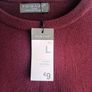 Mens Burgundy Crew Neck Sweater Image 4