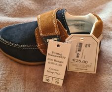 boys navy/tan suede shoes