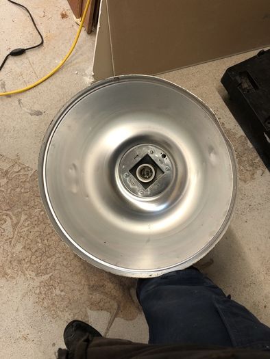Hi-bay light complete with hi powered led lamp