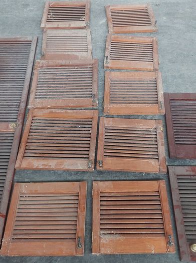 louvered cabinet doors