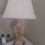 Beautiful large Scarborough cream table lamp complete with shade Image 4