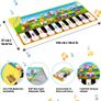 Kids Piano Mat, Music Mat with 8 Animal Sounds & 3 Instrument Sounds & 10 study cards, Baby Piano Music Mat Educational toys for boys, girls, Toddler (FREE POSTAGE) Image 3