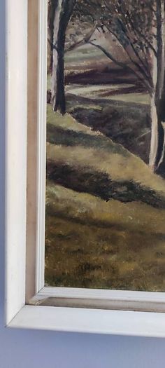 A very old hand-painted painting on canvas