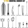 NEW SALE | New Cocktail Making Set, 17 Pieces Cocktail Shaker Set, Professional Cocktail Mixing Set, Cocktail Kit with 750ml Stainless Steel Shaker Image 3
