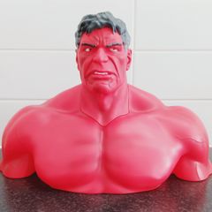 Large Red Hulk bust figure (NEW)