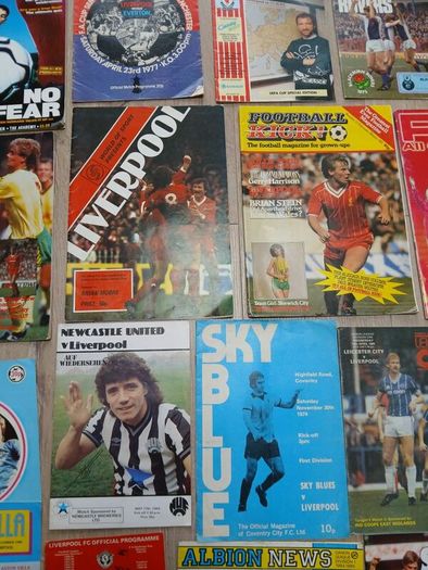 football program lot all Liverpool fc related