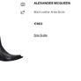 ALEXANDER McQueen Ladies black pointed gold braided chain ankle boots Sz 41 - Fit 8 - 8.5UK - Rrp 943 (New) Image 2