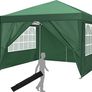 3 x 3 m Waterproof Popup Flat Gazebo with 4 Side Panels Image 8