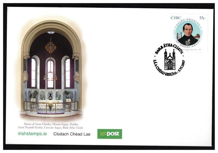 2007 Ireland Canonisation of Blessed Charles Commemorative Stamp An Post First Day Cover (FDC)