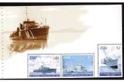 1996 Ireland 50 Years of Irish Naval Service Stamp Pane featuring M1 Irish motor torpedo boat Mint Never Hinged (MNH). Hibernian HP89