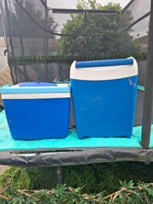 Two cooler boxes one is electric working grand