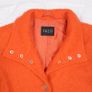 Tuzzi Bright Orange Wool Boucle Zipper Overcoat 8-10UK/36-38EU Image 2